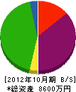 志峰建設 貸借対照表 2012年10月期