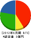 石田電設 貸借対照表 2012年6月期