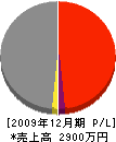 稲田建築 損益計算書 2009年12月期