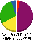 大島建設 貸借対照表 2011年6月期