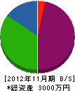 鈴木訓治商店 貸借対照表 2012年11月期