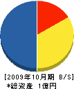 松尾組 貸借対照表 2009年10月期