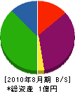 フクブル 貸借対照表 2010年8月期