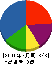 東洋ビルド 貸借対照表 2010年7月期 東洋ビルド 貸借対照表 2010年7月期