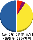 児玉電機商会 貸借対照表 2010年12月期