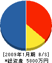 暁幸テック 貸借対照表 2009年1月期