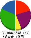 山藤 貸借対照表 2010年7月期