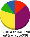 阪田建設 貸借対照表 2008年12月期