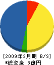 前田建設工業 貸借対照表 2009年3月期