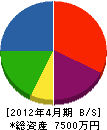 瀧澤重機 貸借対照表 2012年4月期