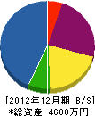 中村工務店 貸借対照表 2012年12月期