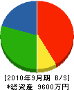 岩脇工務店 貸借対照表 2010年9月期