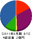 東海維持管理興業 貸借対照表 2011年6月期