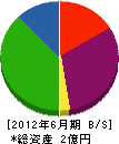 薫田工務店 貸借対照表 2012年6月期