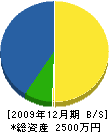 望月産業 貸借対照表 2009年12月期 望月産業 貸借対照表 2009年12月期
