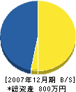 山本建設 貸借対照表 2007年12月期 山本建設 貸借対照表 2007年12月期