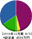 遠藤建設 貸借対照表 2010年12月期
