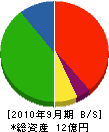 角田建築 貸借対照表 2010年9月期