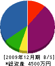 和弘建設 貸借対照表 2009年12月期