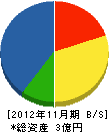 小泉建築 貸借対照表 2012年11月期