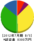 東九工業 貸借対照表 2012年7月期