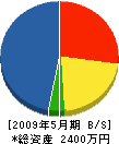＊橋鉄工所 貸借対照表 2009年5月期
