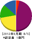 山田建築 貸借対照表 2012年6月期