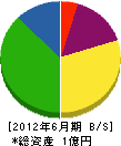 小川建設 貸借対照表 2012年6月期