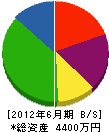 田村塗装工業 貸借対照表 2012年6月期
