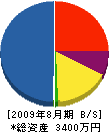 西澤建築 貸借対照表 2009年8月期