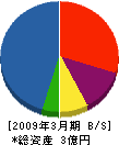 ニツテク広島 貸借対照表 2009年3月期