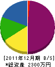 玉木造園 貸借対照表 2011年12月期