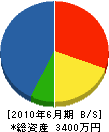 昌電社 貸借対照表 2010年6月期