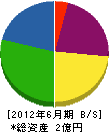 小塚装備 貸借対照表 2012年6月期