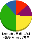 日笠土木 貸借対照表 2010年6月期