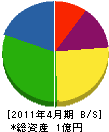 長谷川電工 貸借対照表 2011年4月期
