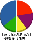 豊洋商会 貸借対照表 2012年8月期