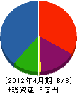 三坂建材 貸借対照表 2012年4月期
