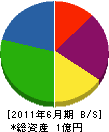 長島設備商会 貸借対照表 2011年6月期