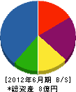 小田島組 貸借対照表 2012年6月期