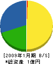 田中工務店 貸借対照表 2009年1月期