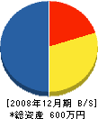 長谷川商会 貸借対照表 2008年12月期