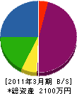 渡辺幸華園 貸借対照表 2011年3月期