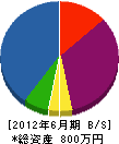 円一 貸借対照表 2012年6月期