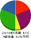 大鷹建設 貸借対照表 2010年5月期