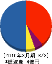 新栄組 貸借対照表 2010年3月期