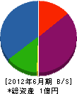 武生テック 貸借対照表 2012年6月期