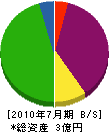 佐々電 貸借対照表 2010年7月期