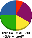 富崎工務店 貸借対照表 2011年6月期