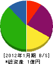 佐々木塗装工業 貸借対照表 2012年1月期